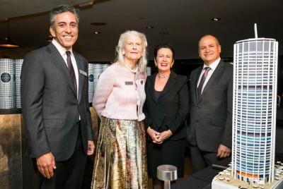 GPT CEO Bob Johnston with (from left) Dexus Executive General Manager Kevin George, Penelope Seidler, Sydney Lord Mayor Clover Moore
