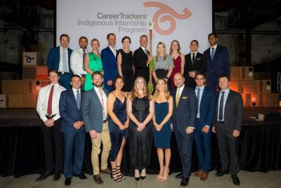 GPT's CareerTrackers interns and mentors at this year's CareerTrackers Gala Ball in Sydney